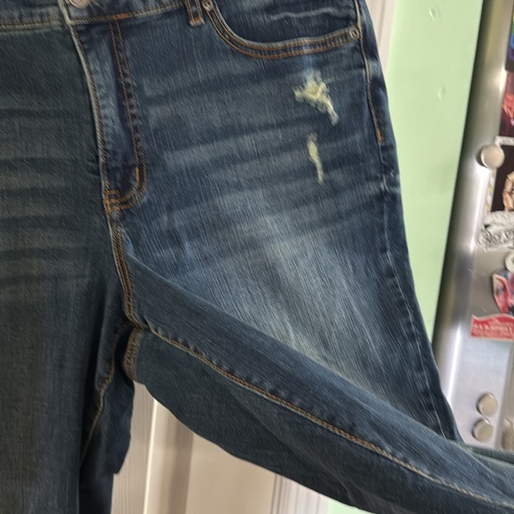 Sofía Jeans Bagi Boyfriend Distressed Crop Cut Jeans by Sofia Vergara Size 14 - Picture 6 of 11